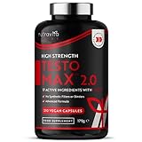 TESTOMAX™ 2.0 Testosteron Booster für Männer - 210 vegane Kapseln - 1450mg pro Portion...