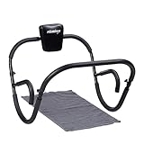 Relaxdays Bauchtrainer AB Roller, Bauchmuskeltrainer, faltbar, HxBxT: 66 x 70 x 70 cm, Sixpack...