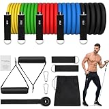 JATEKA Fitnessbänder 5er Set, Sports Resistance Fitness Bands 5 Widerstandsstufen,...